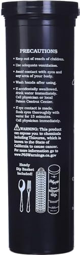 Image of Hagerty Flatware Silver Dip - Silverware Cleaner with Basket for Silver Forks, Knives, Spoons, and Plates, Removes Tarnish Effortlessly - Black, 16.9 Fl Oz Container