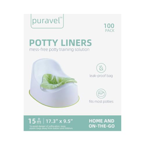 100 Disposable Potty Liners for Toddlers Easy Cleanup for Home & Travel