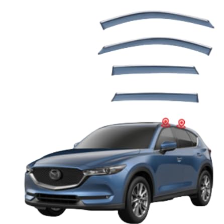 Deflectores de Viento para Mazda CX-5 MK2-KF 2017-2022+,Deflector de Lluvia, Sol, Viento para Ventana