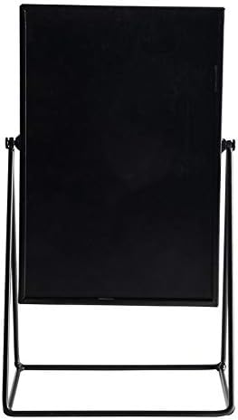 Harbour Housewares Dressing Table Vanity Mirror - Free Standing Tabletop Makeup Cosmetic Mirror - 22cm - Black