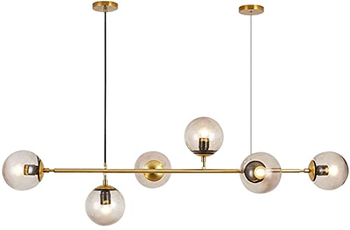 Lustre moderne Spoutnik réglable pour éliminer les ombres du salon