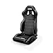Sparco Sportsitz R100 MY22 Schwarz Kunstleder + Weiße Nähte (Verstellbar)
