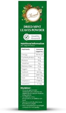 Pure And Natural Mint Powder | Pudina Powder with No Added Flavors & No Preservatives | Dry Mint Leaves Powder - 400 Grams (100 Grams X 4 Pack)