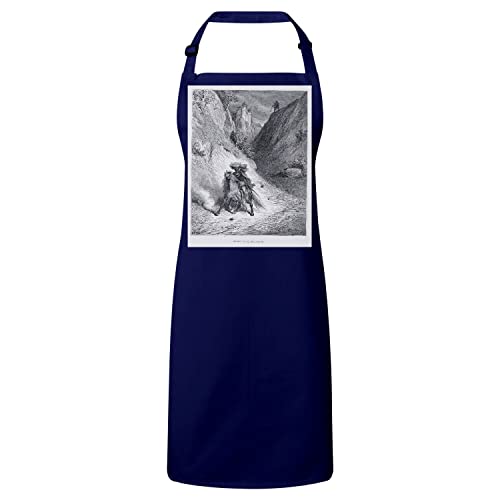 Tablier cuisine navy avec gravure Gustave Doré pour vos repas
