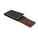 Baiyian Handytasche Gürtel Vertikal PU-Leder Handy Gürteltasche Geeignet für iPhone 16 15 14 13 12 11 Pro, Samsung Galaxy S23+ S23 S22 - Schwarz
