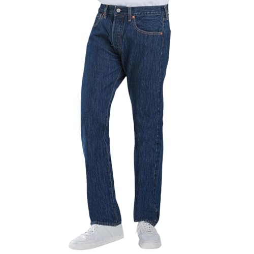 Levis Mens 00501-0194 501 Original Jeans Dark Indigo - Flat Finish 32W/32L