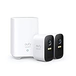 eufy security 2C 2-Cam Kit, Security Camera Outdoor, 2.4 Ghz WiFi compatitable.Wireless Home Security System with 180-Day Battery Life, HomeKit, 1080p HD, IP67, Night Vision, No Monthly Fee