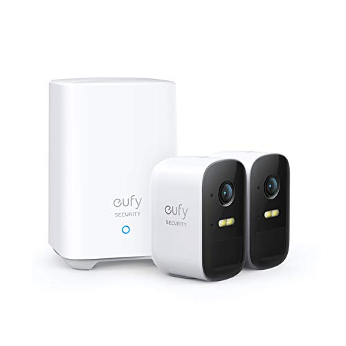 eufy Security ワイヤレス 屋外 WiFi 監視カメラ システム eufyCam 2C 防犯カメラ 180日間バッテリー寿命 HD 1080p IPX65 ナイトビジョン Alexa対応