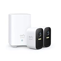 eufy Security eufyCam 2C Kit 2 telecamera wifi esterno senza fili, 180 giorni di durata della...