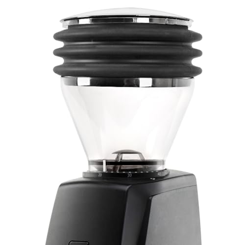 CAFEMASY Silicone Coffee Hopper Bellow Compatible for Baratza Encore ESP Fellow Opus Delonghi Coffee Grinder Silicone Retention Bellow with Lid Coffee Grinder Cleaning Tools Air Blaster Pump Tool