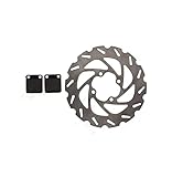 2004-2013 fits Yamaha Raptor 350 YFM350 Rear Sport Brake Rotor Disc & Rear Brake Pads