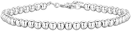 PAVOI 14K Gold Plated Beaded Cuban Cubic Zirconia Simulated Diamond Station Infinity Chain Bracelets for Women | Adjustable Chain Bracelet