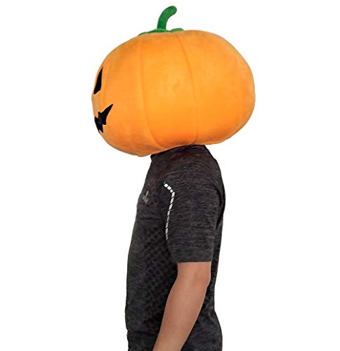 Halloween Plush Pumpkin Head Mask Costumes Adult Cartoon Costumes #TOP1