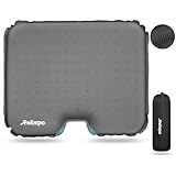 Relispo Self-Inflating Travel Seat Cushion for Airplane, Portable & Lightweight Travel Cushion with High Density Foam, Camping & Stadium Seat Cushion for Long Flights, Pressure Relief and Comfort