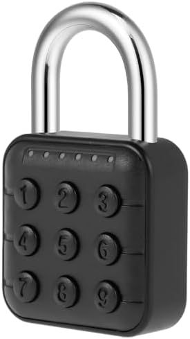 Cerradura de combinación, bloqueo de casillero de 6 dígitos con contraseña de aleación de aluminio, candado digital, candado de seguridad, candado