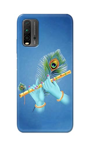 Image of Plastic Printfidaa Printed Hard Back Cover Case For Mi Redmi 9 Power Back Cover (Flute In Krishna Hands) -112