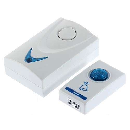 C-LARSS Sonnette De Carillon sans Fil à LED, Sonnette De Porte Télécommandée 32 Mélodies, Sécurité à Domicile