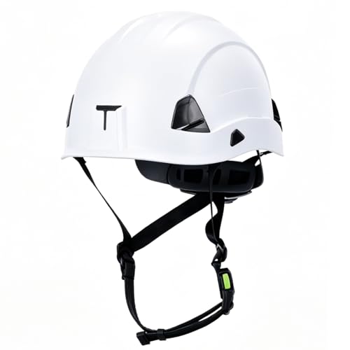 Land Helmets Frontier ANSI Type 2 Class E Non-Vented Safety Helmet - OSHA Compliant Hard Hat. Use in Construction & Industrial Work- White