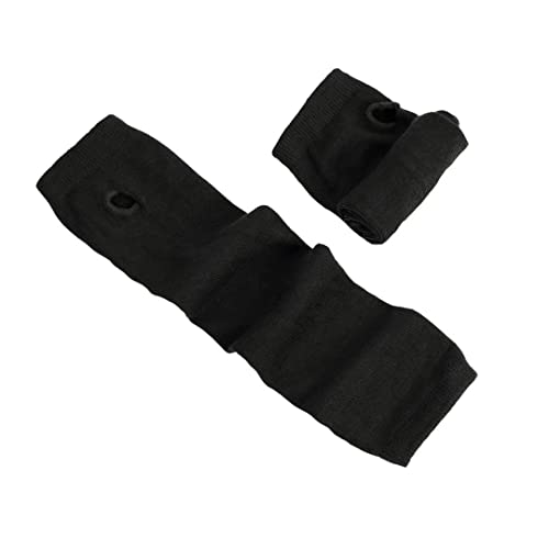 Image of Women's Long Knitted Fingerless Gloves Thumbhole Stretch Arm Warmers