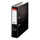 Esselte Classeur à levier Chromos Plus 80mm Noir - Classeur à levier 2 anneaux N°1 Power Chromos Plus dos 80mm Noir ( Catégorie : Classement et archivage )