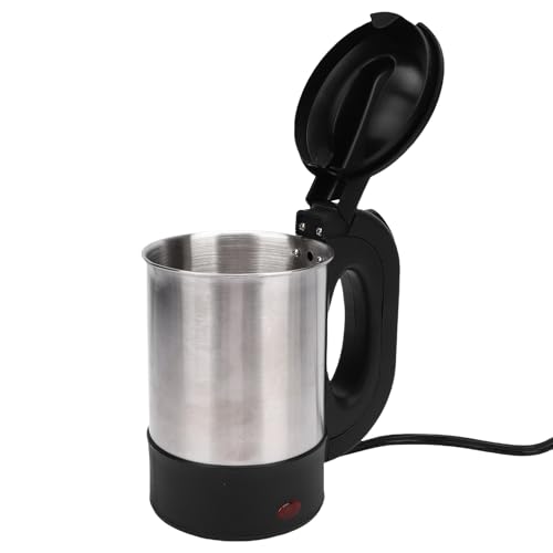 Tetera eléctrica portátil 12V 500ml acero inoxidable para auto miniatura 6