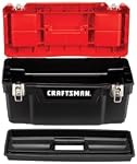 CRAFTSMAN® Boîte à outils en plastique de 20 po, avec fermetures métalliques, organisateurs supérieurs et plateau amovible (CMST20901)