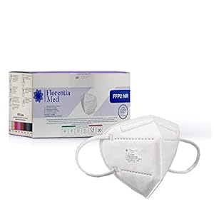 Florentia Med Mascherine FFP2 Bianco MADE IN ITALY Certificate CE Categoria DPI: III, conformi EN 149:2001 + A1:2009. Box da 20 pezzi Confezionate e sigillate singolarmente