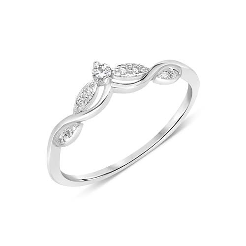 Elegant Moissanite Promise Rings for Her, Unique Women's Wedding Bands, Eternity Band Engagement & Rings for Woman, Sterling Silver Fashion Jewelry, Dainty Non Tarnish Bridal Set