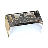 Wr Caja de chocolate de papel hueca, 100 piezas, letras de Halloween, gato, calavera, castillo de calabaza, regalo de bricolaje, contenedor de caramelos, decoración de fiesta