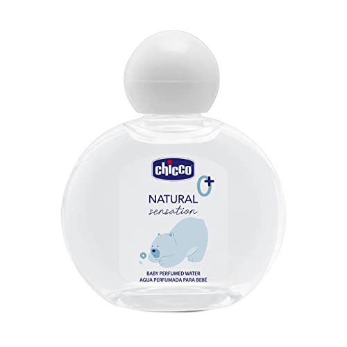 CHICCO Natural Sensation Eau de Cologne douce et douce, sans alcool, respecte la peau délicate des enfants, 100 ml