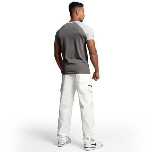 Image of Casual Short Sleeve Crew Neck Classic Wicking Breathable Fitness Muscle Athletic T Shirts Mens