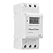 Heschen Interruptor de relé de Temporizador semanal de alimentación, Digital, LCD, THC15A, AC 220V a 240V, 16A SPST, 35 mm, Carril DIN