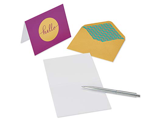 Image of Papyrus Blank Cards with Envelopes, Hello (20-Count)Birthday