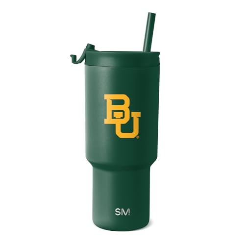 Image of Simple Modern Baylor Bears Tumbler with Straw | 30oz | Collegiate