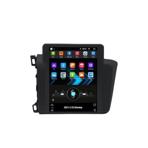 JINFOLI Android 9.7 pollici Navigazione GPS for auto, for Civic, guida a sinistra 2012-2015 Autoradio Stereo Lettore multimediale con BT WiFi Impianto audio stereo per auto(WIFI 1G-16G)