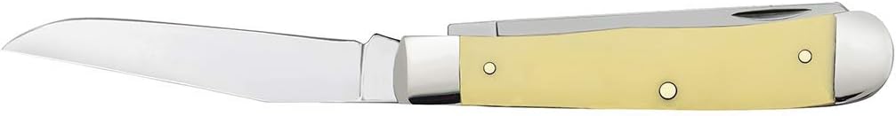 CASE XX WR Pocket Knfie Synthetic Handle with Chrome Vanadium Blades Trapper 4 1/8 inches Closed