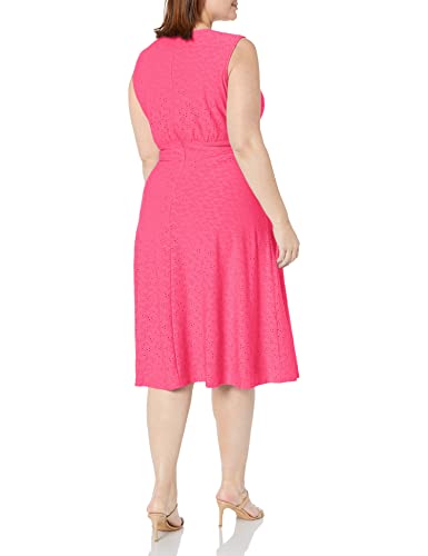 Image of London Times Women's Dresses Inset Waist Midi Dress Career Office Occasion Guest of
