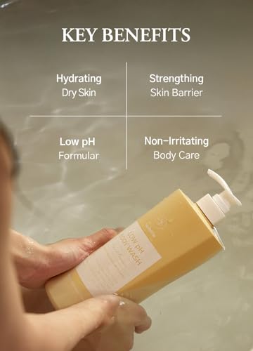 laferme Low pH balanced Gentle Korean Body Wash with Natural & Organic Ingredients, Hypoallergenic for Sensitive Skin, Moisturizing & Hydrating for Dry Skin, For Women & Men, 33 Fl Oz, Pear & Freesia - Image 5