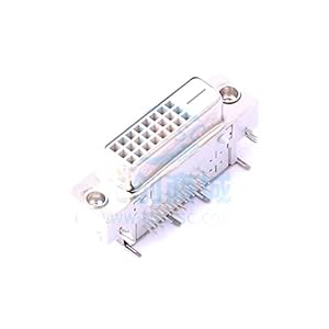 (1 Stks) DVI Horizontale Afgeschermde Vierzijdige Bocht Soldeer Pins Schroefloze D-Sub/DVI/HDMI Connector Plug-in DVI DVI28D-24HS1YN4G