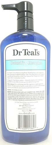 Dr Teal's Body Wash with Pure Epsom Salt, ify and Energize, Ginger & Clay Detox 24 Fl Oz