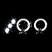 Carpartsinnovate Fits 93-97 Corolla DX LE Wagon Glossy Black Dual Halo Projector Headlights Left+Right