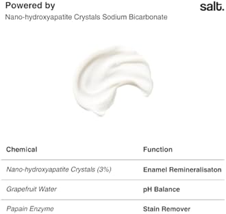 Salt. Oral Care Dusk Night Toothpaste | French Vanilla Flavor | With Grapefruit Water, Papain & Bromelain Enzymes | Natural Plaque Breakdown & Enamel Strengthening Formula | 100g