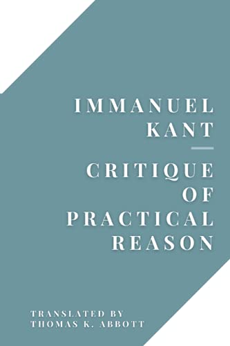 Critique of Practical Reason B09BJS22FK Book Cover