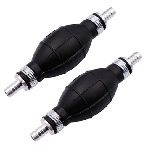 Pompa Manuale Carburant | Pompetta per Diesel/Benzina | Trasferimento Liquidi per Auto, Moto, Barche (10mm*2)