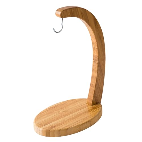 Banana Hanger Hook | Banana Holder - Wooden Banana Tree Hanger Sturdy Display With Hook For Home Or Bar Countertop Fruit Sto-rage With Oval Base