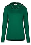 cecil lässiger hoodie cardigan Elastischer Feinstrick-Materialmix