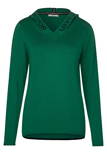 Preisvergleich Produktbild Cecil Damen Sportlicher Hoodie-Pullover Lucky Clover Green XL