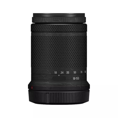 Autocollant anti-rayures pour objectif Canon RF-S 18-150mm en vinyle circuit noir