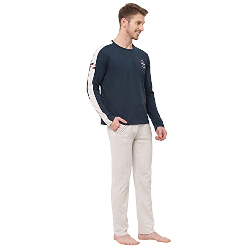 Image of Sweet Dreams Men's Cotton Solid Pajama Set Pack of 2