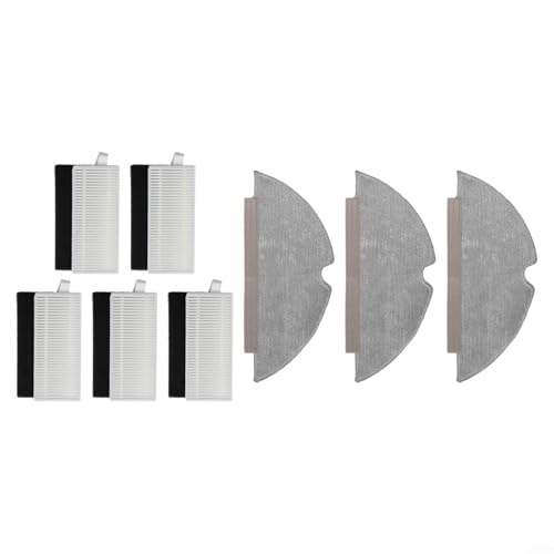 5pcs Filters With 3pcs Mop Cloths For Replacement Kit Accessories Vacuum Cleaner Mop Cloths Accessories